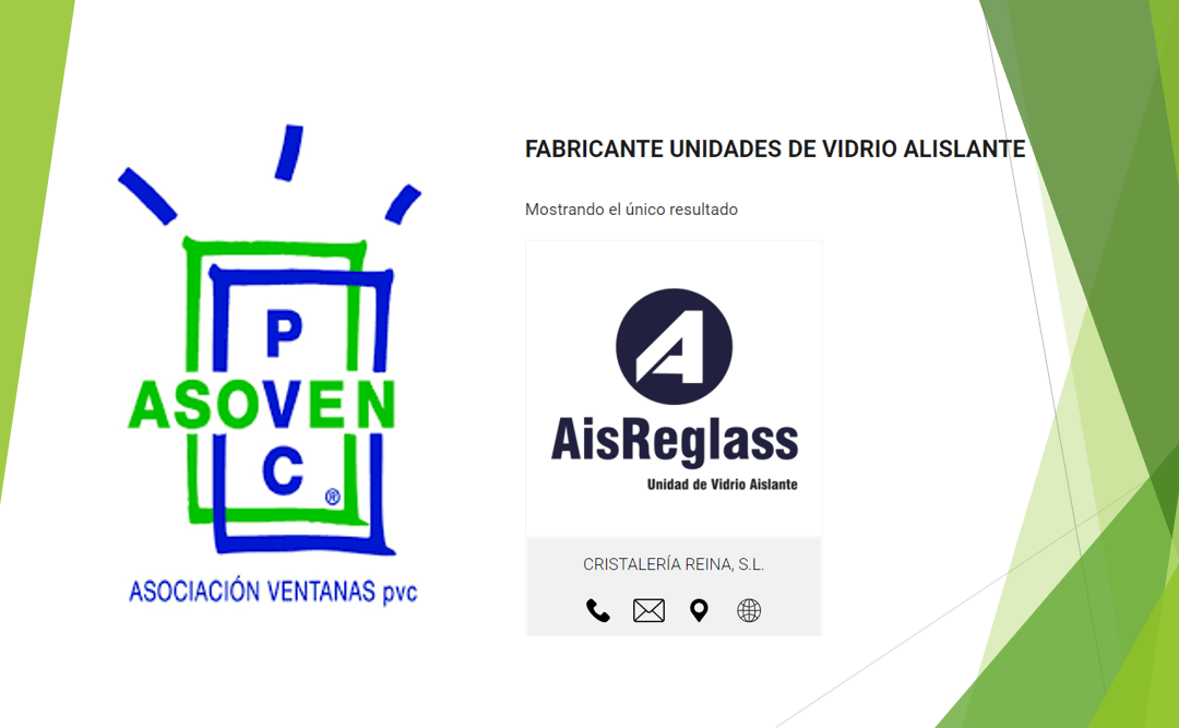 AisReglass, primera marca asociada en ASOVEN PVC